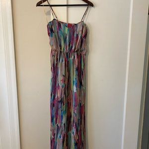 Colorful maxi dress size 0